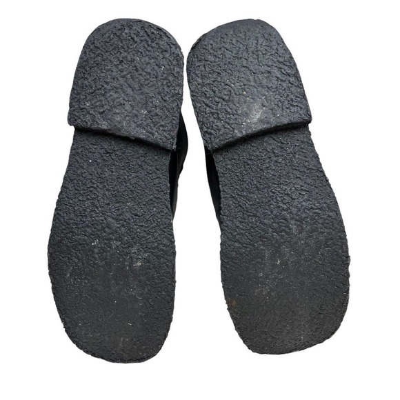 Bally Fabiana Chukka Boot Black Pebbled Leather Lace Up Square Moc Toe Men 40.5‎ - Picture 8 of 8